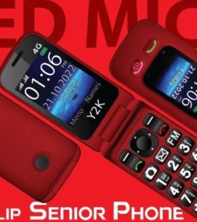 Y2K 4G翻盖老年手机(支持TPG SIMBA卡)(1年本地保修) Y2K 4G翻盖老年手机(支持TPG SIMBA卡)(1年本地保修)