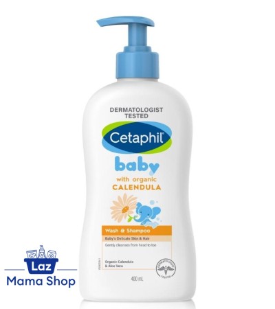 Cetaphil Baby Wash & Shampoo with Organic Calendula Baby Skincare (Laz Mama Shop)