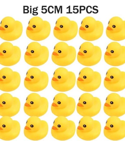 15-120pcs 3.5/5CM Squeaky Rubber Duck Duckie Float Bath Toys Baby Swimming Pool Shower Water Toys for Baby Toys 0 12 months