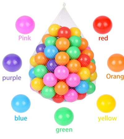 100 Ball Pit Balls Colorful Ocean Ball for Babies Kids Children Soft Plastic Balls for Birthday Parties Events Playgroun